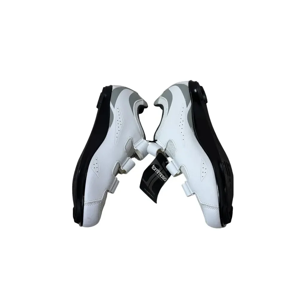 Tommaso Pista 100 Womens Road Cycling Shoes EUR 43‎ US 11 White Strap NOS